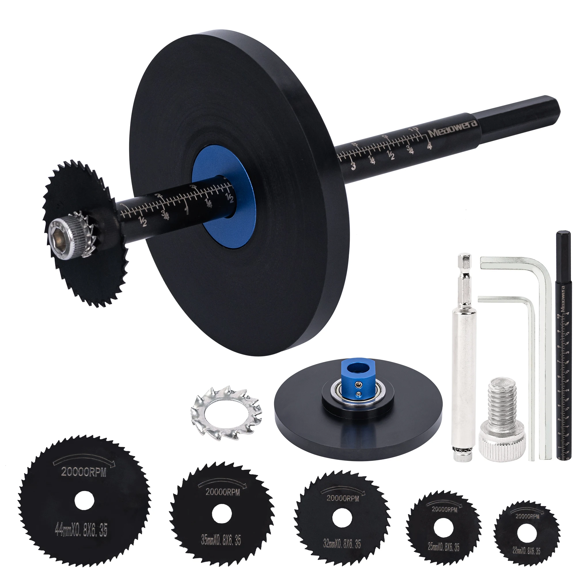 

Aluminum Alloy Pipe Cutter Tool Set with 5 Black Saw Blades for PVC Pipe Cutting