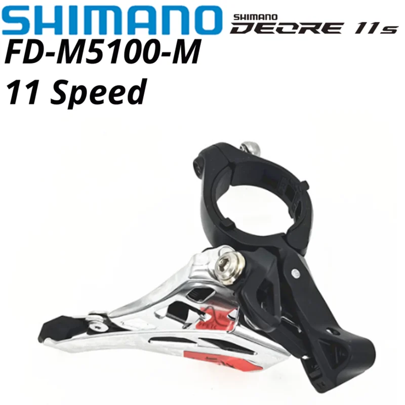 Shimano DEORE FD-M5100 Front Derailleur M5100 E-type Mount 2x11 speed Dual Pull 31.8mm 34.9mm 2s 11s 2x11S 2v 11v