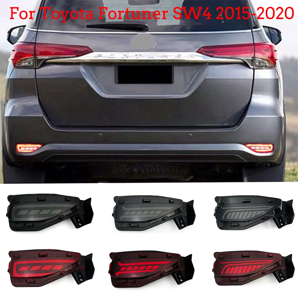 

Pair Left&Right Rear Fog Lamp LED For Toyota Fortuner SW4 2015 2016 2017 2018 2019 2020 Rear Bumper Turn Signal Light Reflector