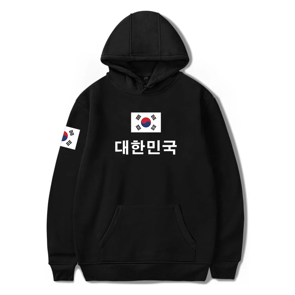 

Korea Flag Print Hoodie Men Women Korean Youth Streetwear Sweatshirt Hip Hop Fashion Y2k Korean Style Classic Autumn Loose Hoody