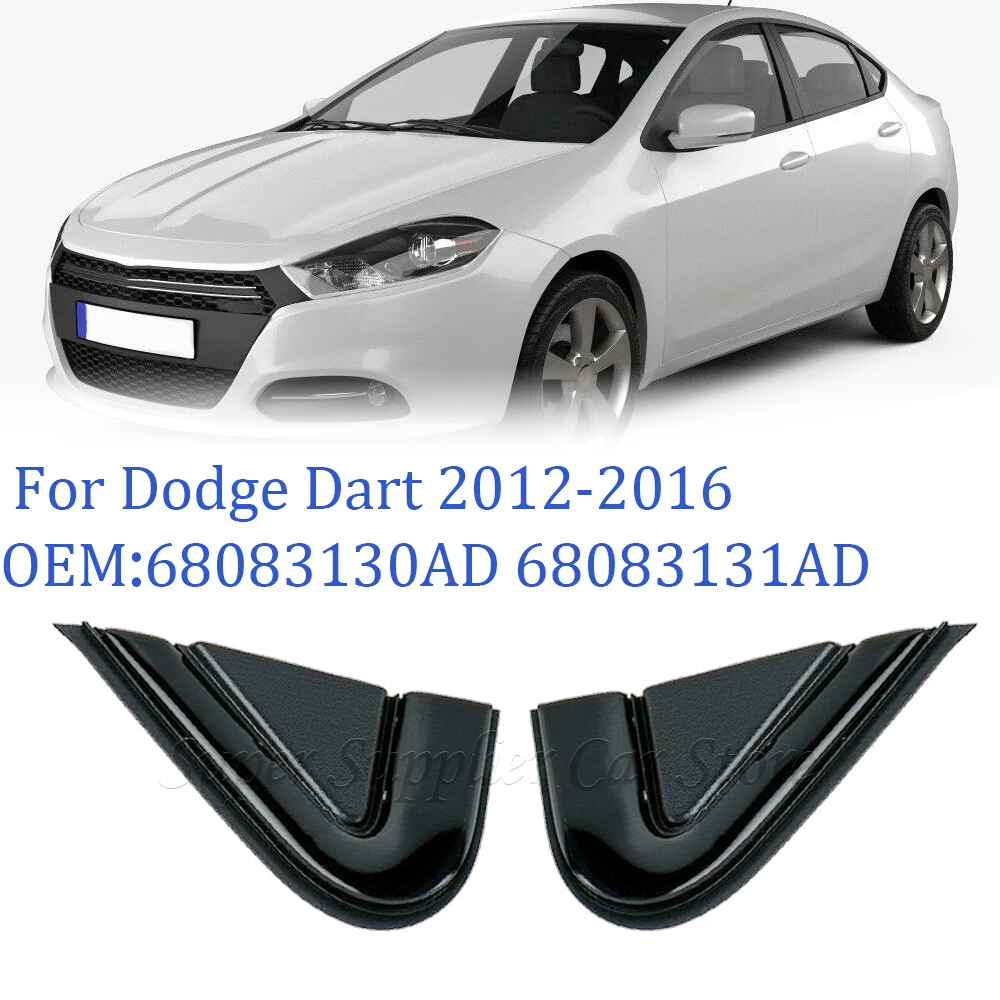 Nuevo embellecedor de esquina de puerta delantera, panel de cubierta triangular para Dodge Dart 2012 2013 2014 2015 2016 68083130AD 68083131AD
