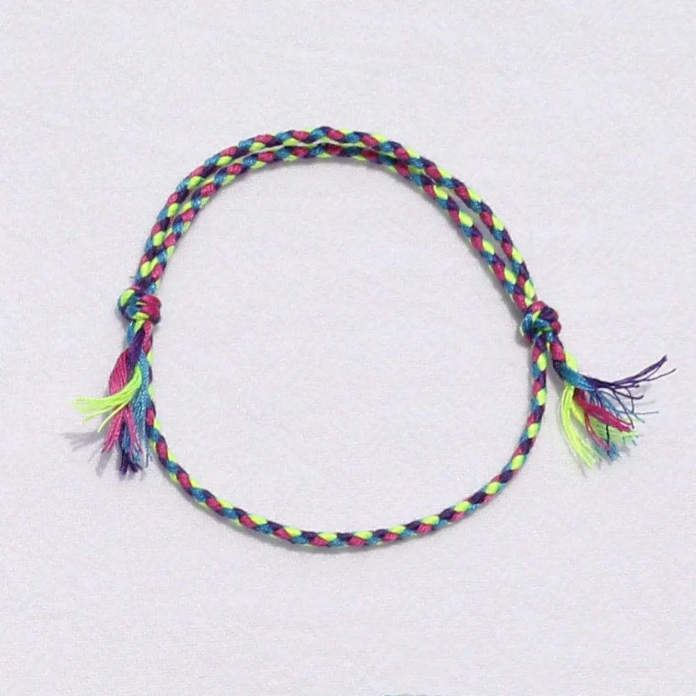 Einfarbiges Geflochtenes Baumwollseil-Armband für Männer, Retro Tibetisches Handgefertigtes Mehrschichtiges Armband für Frauen, Modisches Schmuckzubehör – Detail 11