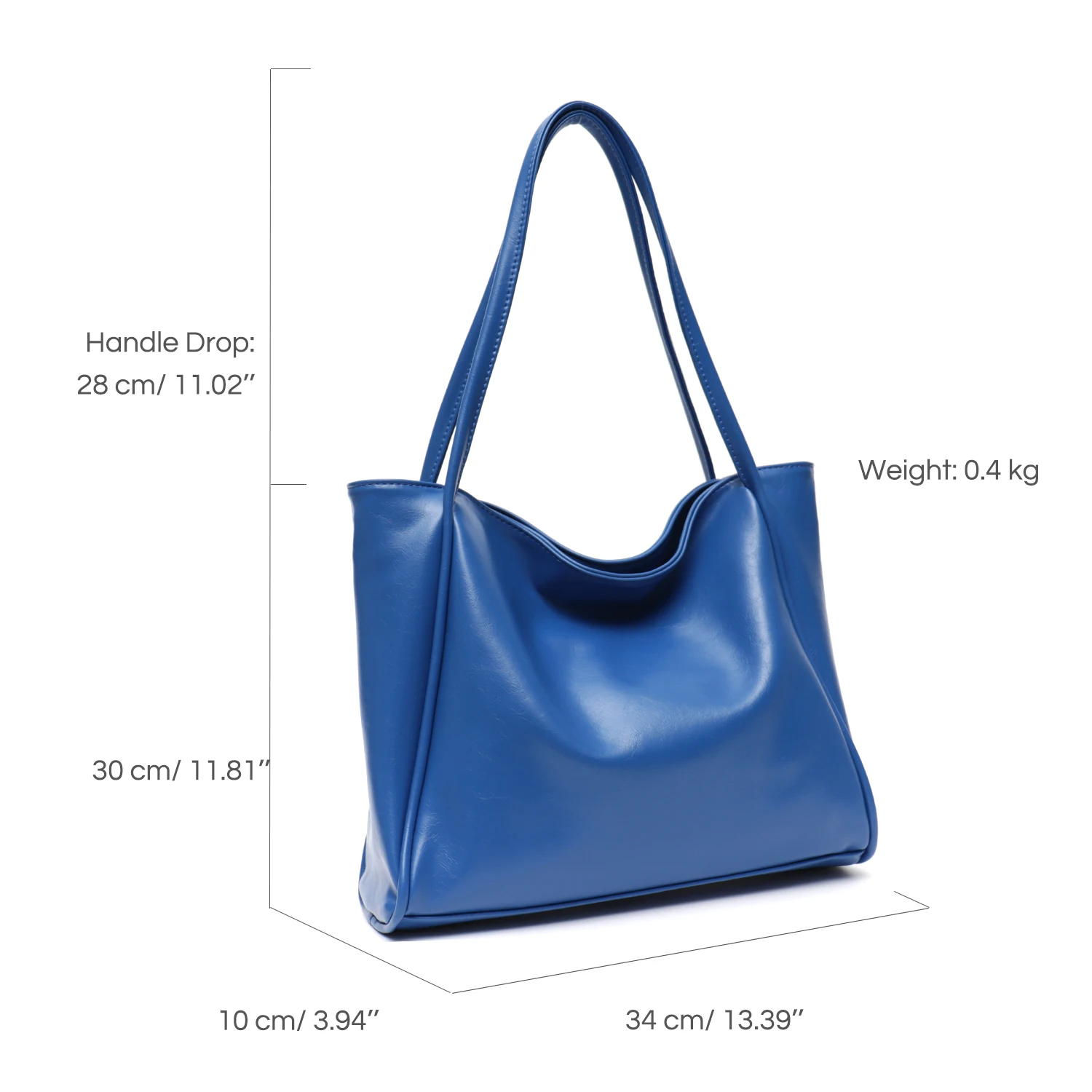 CEZIRA Luxury PU Tote in pelle vegana per donna moda borse a tracolla per lo Shopping di grande capacità borse morbide per Laptop quotidiane