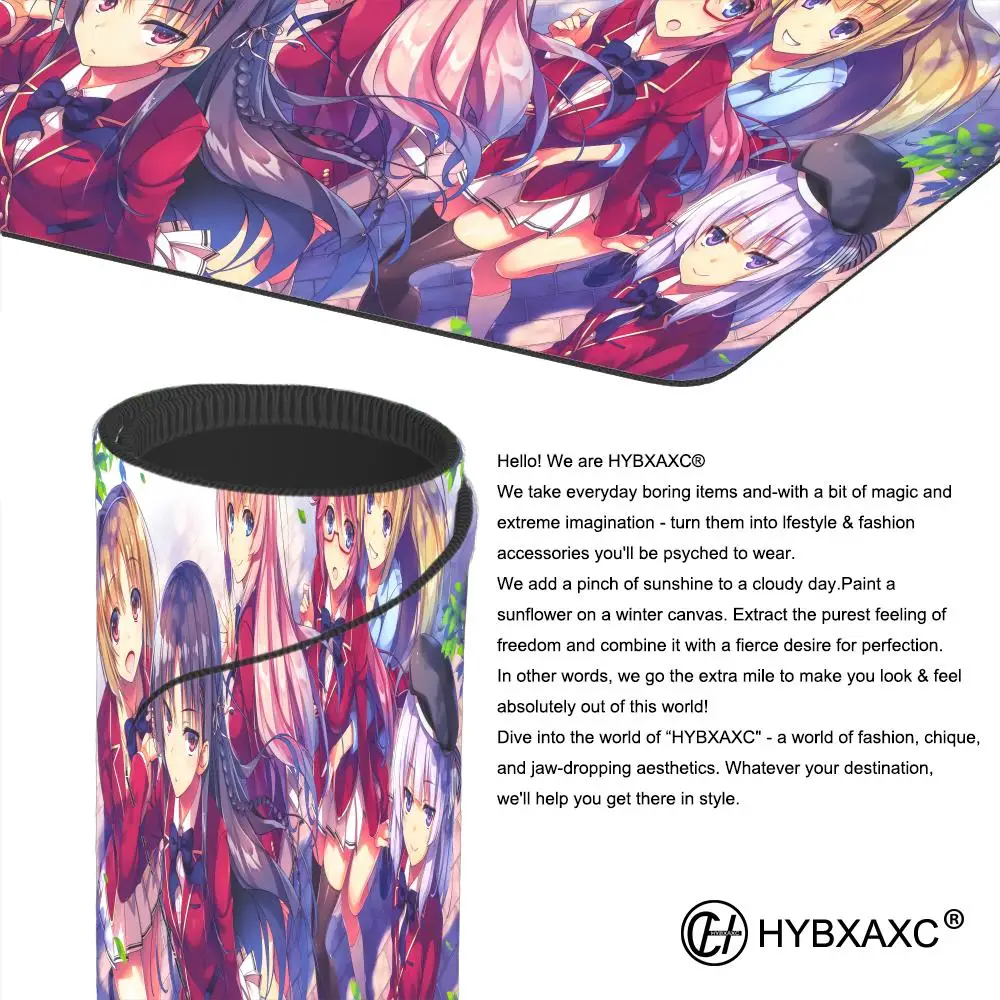 Classroom of the Elite Animation Beautiful patternsOffice Computer Desk Mat Table Big Mouse Pad Laptop Cushion Nonslip Decor