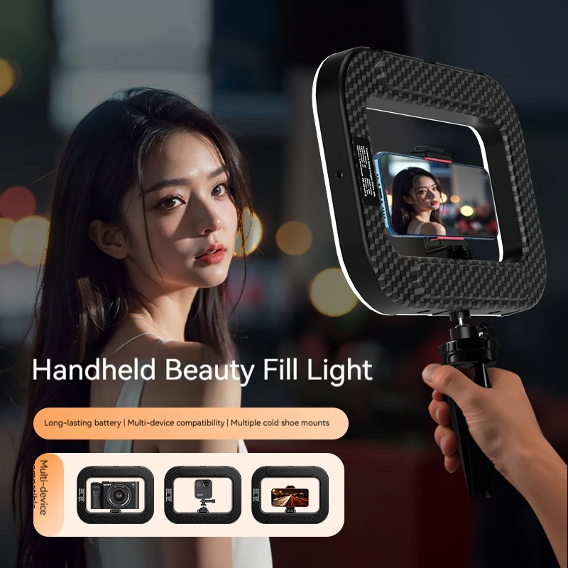 مصباح قفص أرنب قابل لإعادة الشحن، ضوء تعبئة محدد للبث المباشر في الهواء الطلق، مصباح تصوير الطعام، ضوء تعبئة الفيديو للتصوير الفوتوغرافي