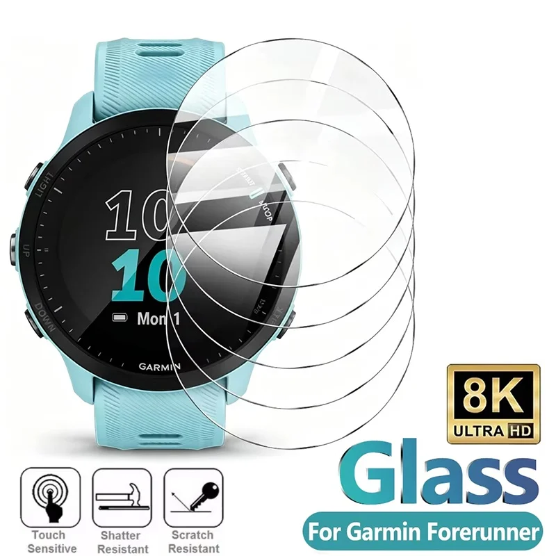 1-5Pcs Watch Screen Guard For Garmin Forerunner 55/235/245/245M/255/255S/645/935/945/955 9H Tempered Glass Protector Clear Film