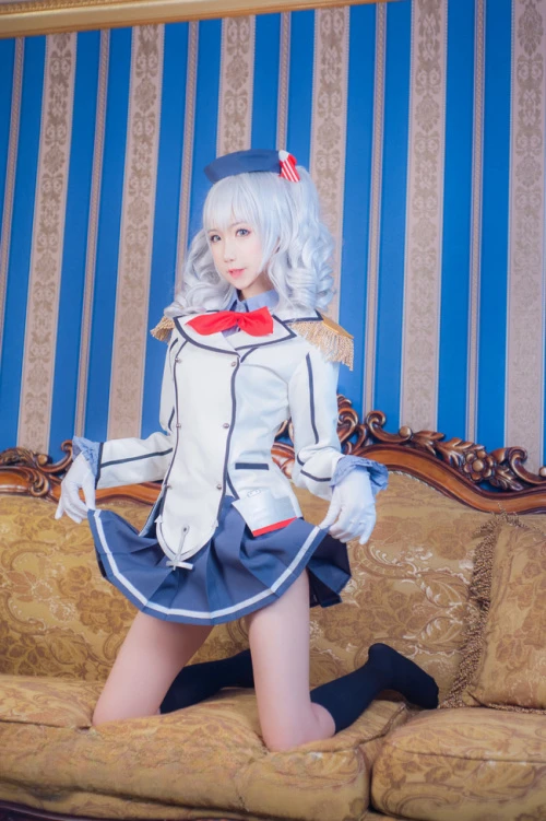 Kantai Collection Kancolle Cosplay Light Cruiser Kashima Cosplay Costume Sailor Uniform Navy Uniform Naval Officer Uniform