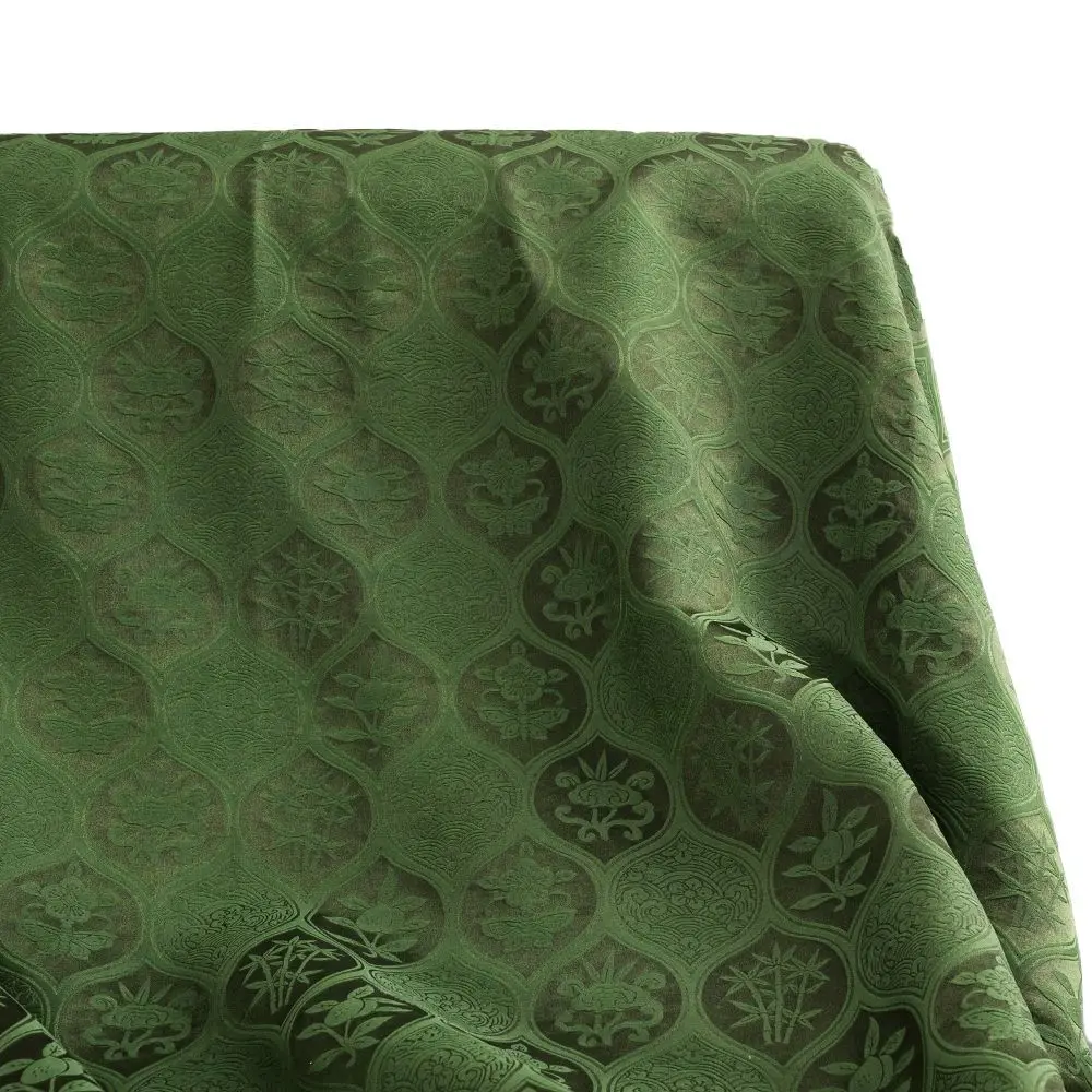 

High Quality Real Silk 50Momme Double-Sided Satin Fragrant Cloud Yarn Fabric Chinese Soteil Buttercup Female Dress