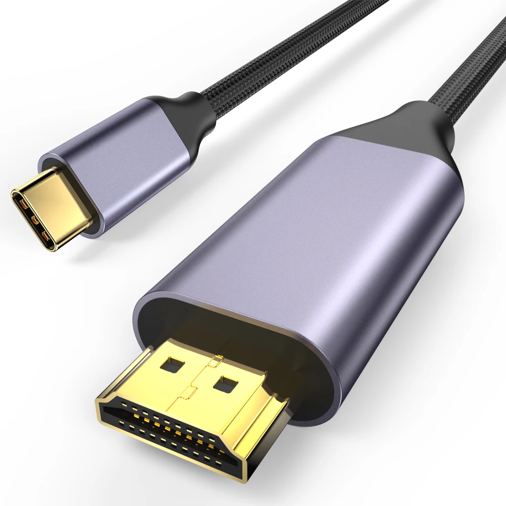 

10 шт., высокоскоростной USB C для адаптера HDMI 4K, 60 Гц, Type-C для HDMI, магнитный кабель, вращающийся разъем для ноутбука/телевизора/проектора