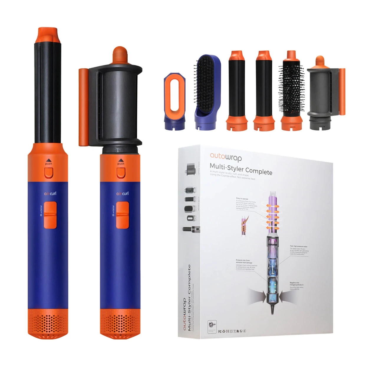 umar 6-in-1-Haartrockner Multi Styler mit Haarbürste Lockenstab Haarglätter Körperpflege Styling-Tool Haartrockner Multi Styler 4