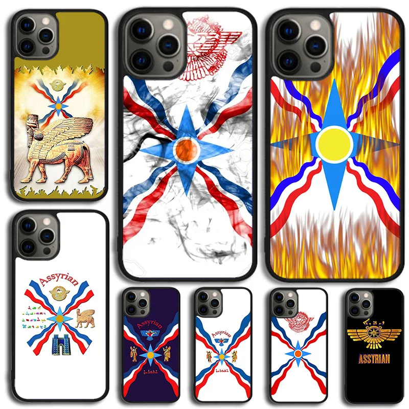 Assyria Flag Assyrian Phone Case For apple 6S 7 8 Plus X XS Max XR iPhone 15 14 13 12 Mini 11 Pro Max SE 2020  Cover Shell coque