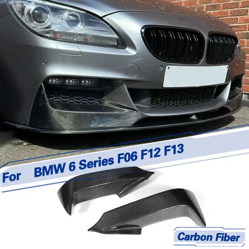 

Car Front Bumper Splitters Carbon Fiber for BMW 6 Series F06 F12 F13 M Sport 640i 2012-2016 Racing Front Splitters Flaps FRP