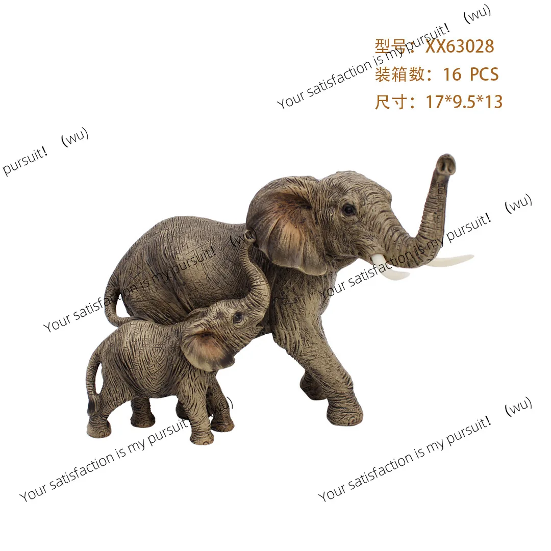 

New European Elephant Ornament Resin Craft Home Furnishing Lucky Living Room TV Cabinet Ornament