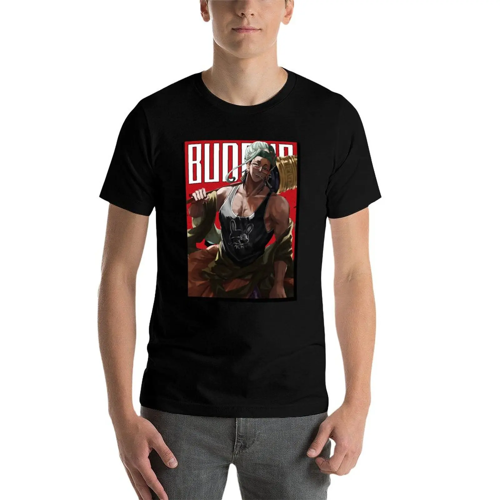 Buddha Red Comic Design T-Shirt man t shirt basketball graphic tees oversized t shirt oversized t shirts for men image 4