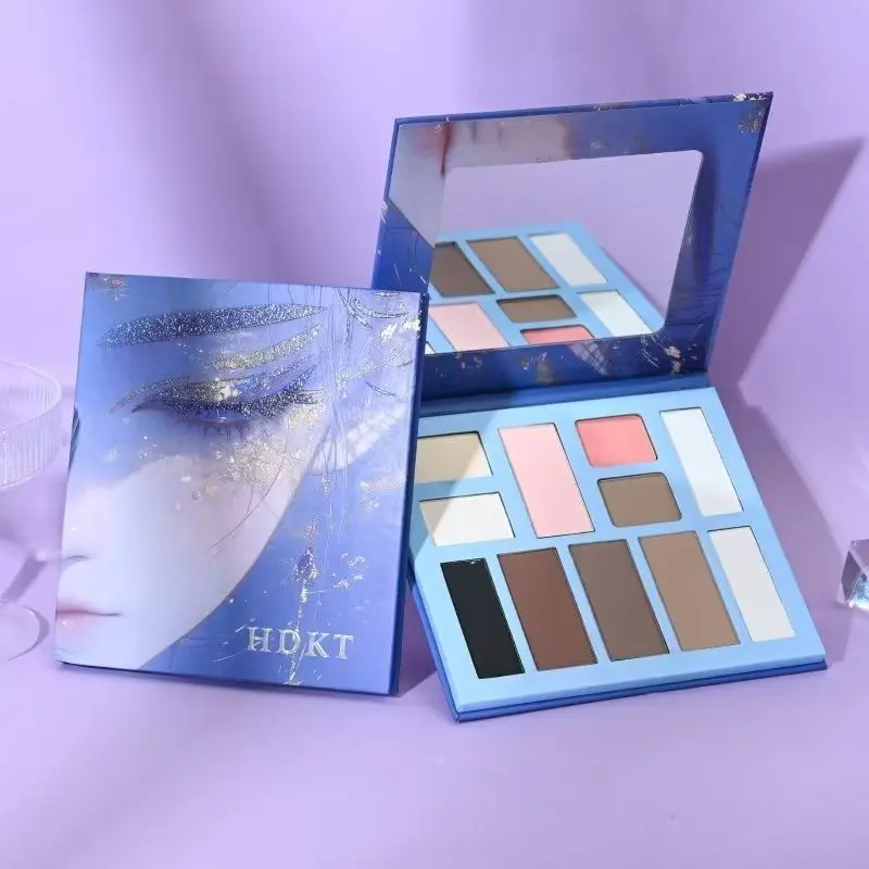 11-Color Blush High-Gloss Contouring All-In-One Plate Nude Feel Multi-Functional Brightening Multi-Color Anti-Sweat Makeup Palet