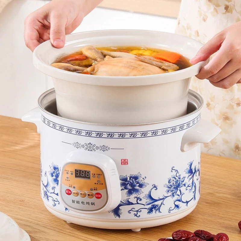 자동 전기 수프 메이커, 스튜, 죽, 디저트용 다기능  - Slow Cooker Ceramic 리뷰 및 가격