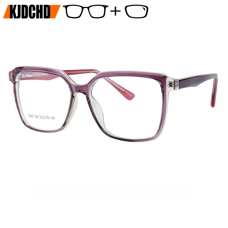 

Очки для зрения KJDCHD в японском стиле, квадратные, с пружинными дужками, для коррекции близорукости, ручной работы, из ацетата, для женщин