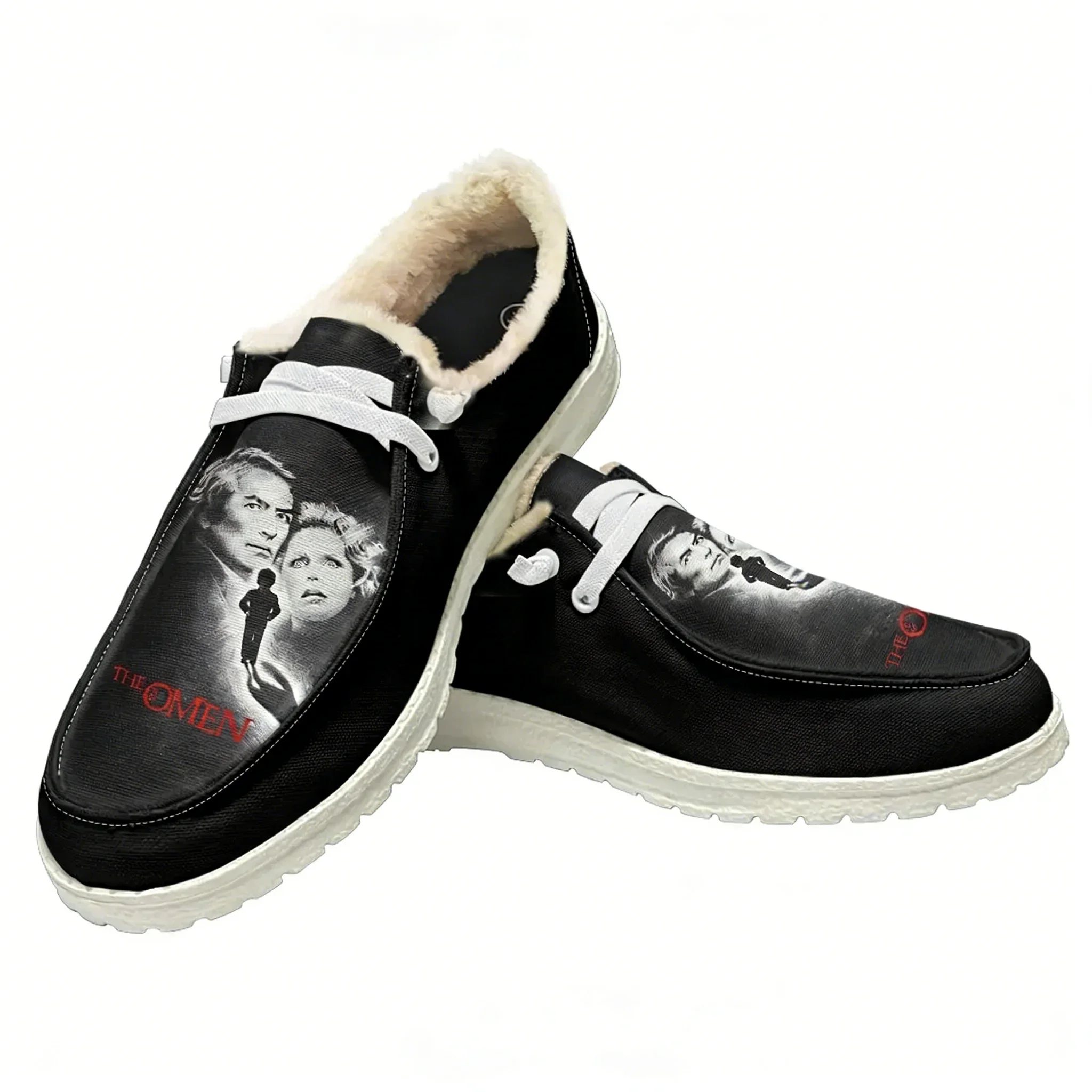 

The Omen Plush Flat Shoe Men Women Teenager Warm Shoe Indoor Outdoor High Quality Fashion Lightweight Shoes Custom Made Footwear