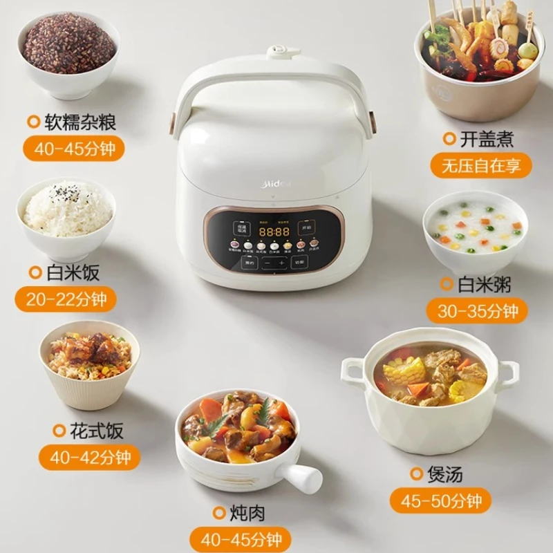 ميديا قدر الضغط الكهربائي المزدوج المسلوق 1-3 شخص قدر الضغط طنجرة الأرز 220 فولت 2.2 لتر 730 واط