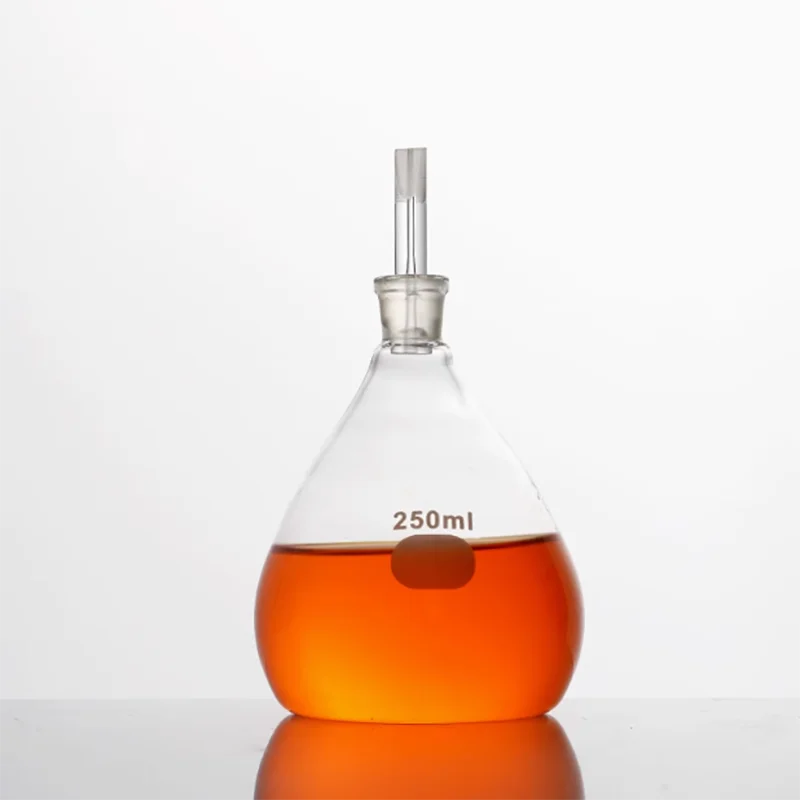 Attached temperature proper bottle 25m 50ml with thermometer density bottle soil glass proper bottle Gan's big belly bottle