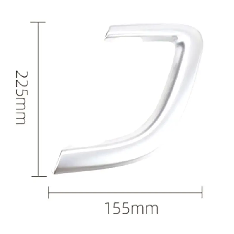 سيارة ألياف الكربون الباب الداخلي لوحة مقبض سحب إطار الكسوة الديكور الداخلي ملصق أجزاء لاند روفر ديسكفري 2015-2019-A7 #6