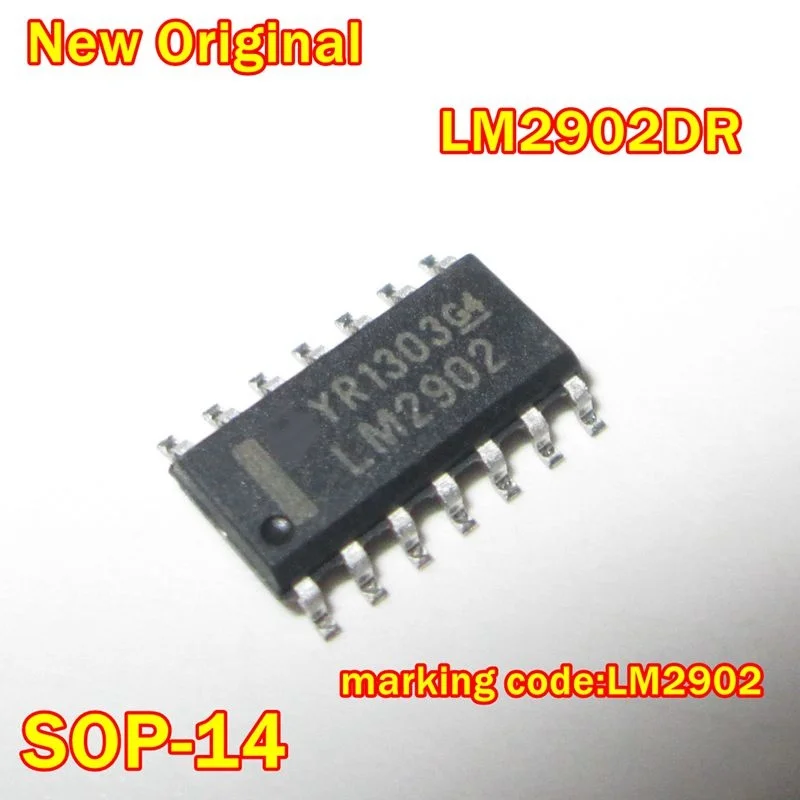 1Pcs to 100Pcs New Original Lm2902Dr Sop-14 Marking Code:Lm2902 Quadruple Operational Amplifiers