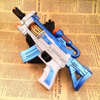 LED Light Pistol AK47 Toy Electric Light Up Toys Hand Gun Dazzling Fighting Sound Unique Telescopic Action Pistol for Kids Gift