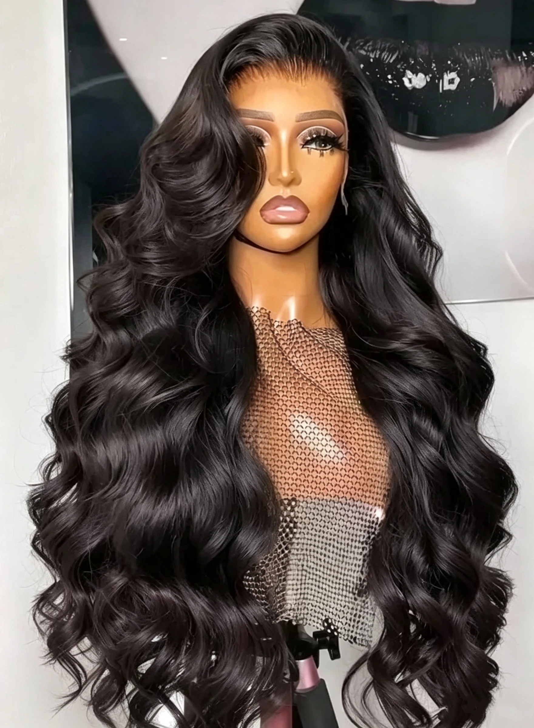 40 42 Inch Long Glueless Wear And Go Body Wave Remy Human Hair Wig 13x4 13x6 HD Transparent Lace Frontal 5x5 Lace Closure Pre Plucked Baby Hair Wigs For Black Women