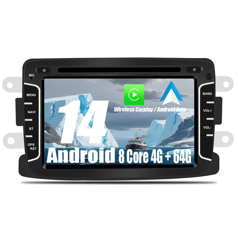 Android car radio for Renault Dacia Duster 2011-2017 stereo screen Carplay Android Auto Bluetooth GPS Navigation FM radio 7’