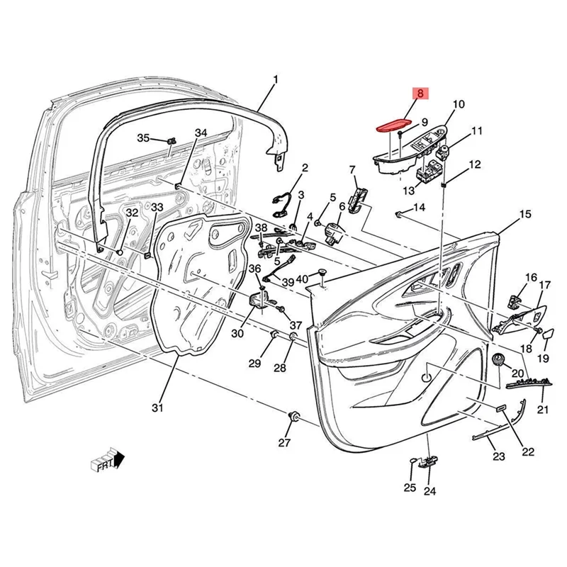 

Подлокотник для двери автомобиля, подлокотник для двери, ящик для хранения, накладка 22990329 22990321 для Buick Envision 2016-2020