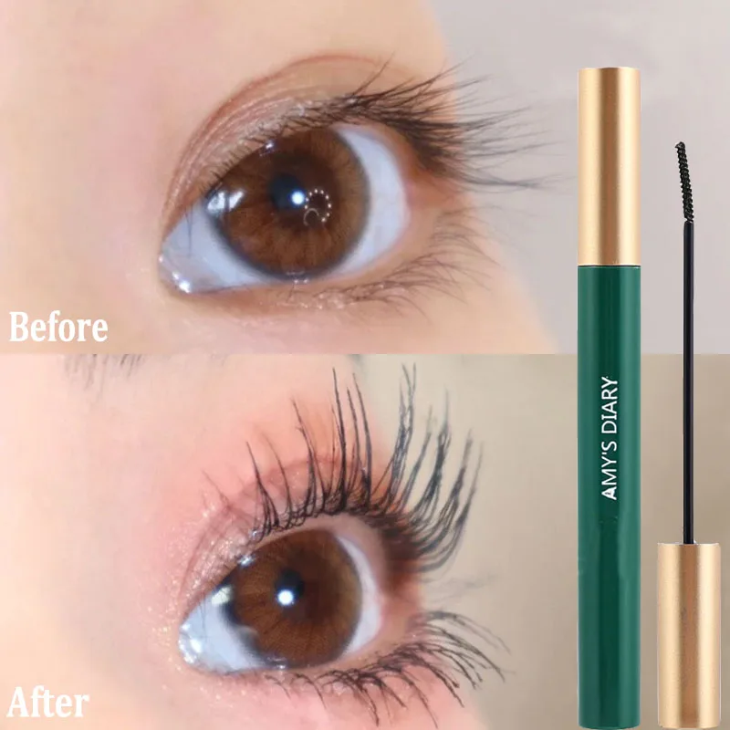 Ultra-fine Head Mascara Curling Thick Lengthening Eyelash Mascara Waterproof Non-smudge Black Brown Natural Curl Mascara Makeup