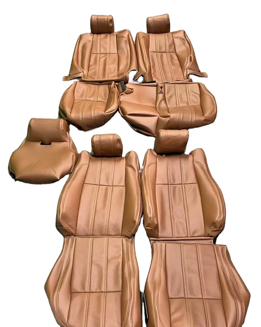 

Reli3 Custom Brown Nappa Leather Full Replacement Car Seat Cover for Land Rover Range Rover Executive Edition