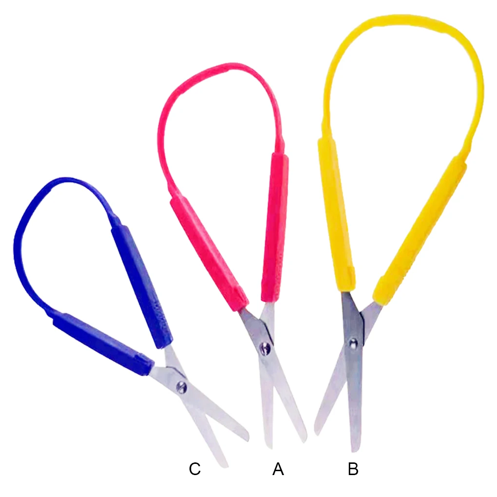 Safety Scissor Easy Sturdy Elastic Art Adaptive Design Stationery Scissors Accessories Office Paper Shear Kids