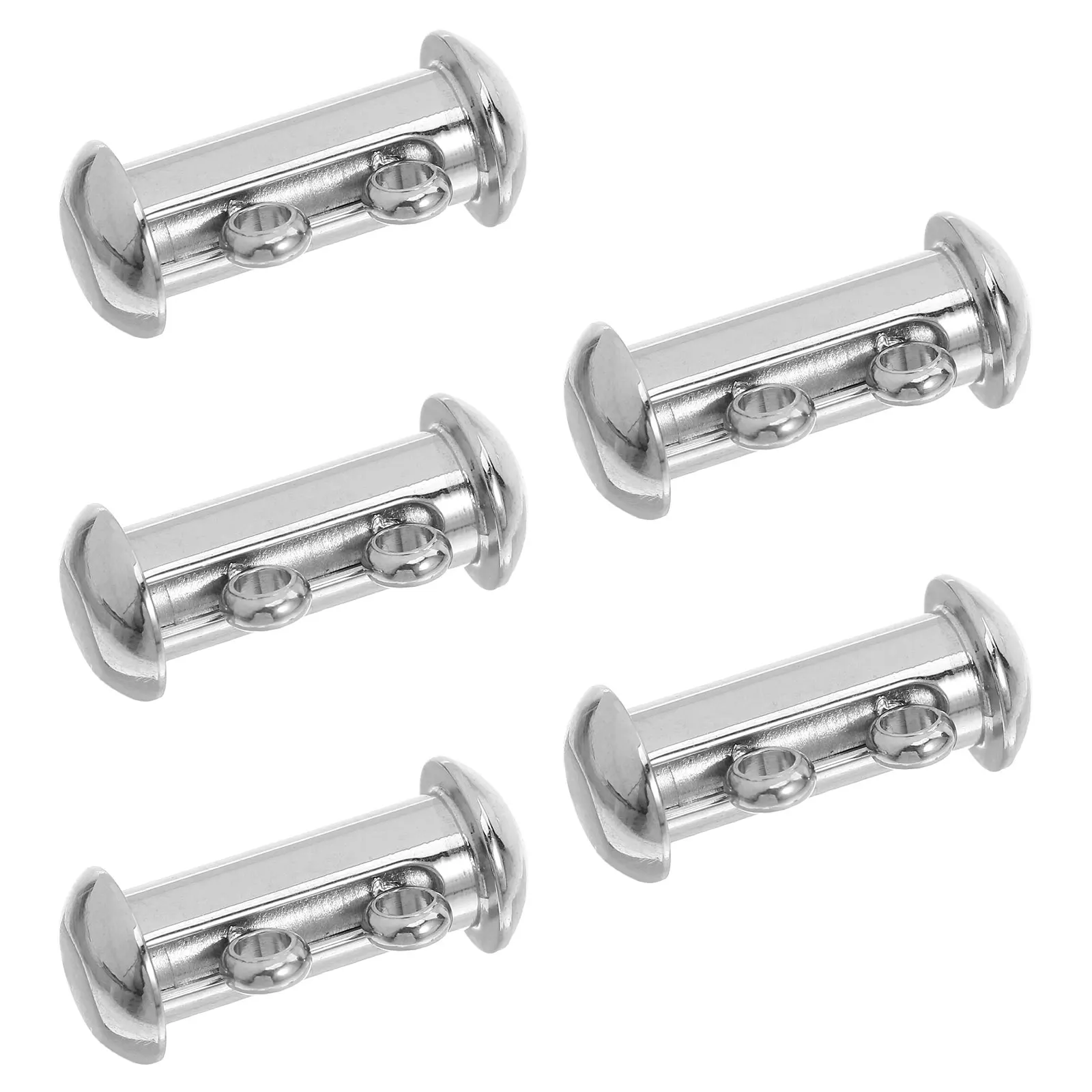 

5pcs Double Stainless Steel Jewelry Fastener Multi-Layer Chains Diy-Friendly Bracelet Unique Creations Secure Closure