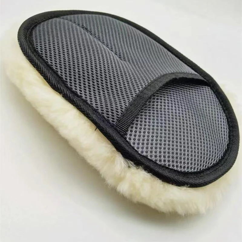 Guantes de lavado de coches de lana suave para estilismo automotriz, cepillo de limpieza, productos de cuidado para motocicletas, guantes de felpa para lavado de coches