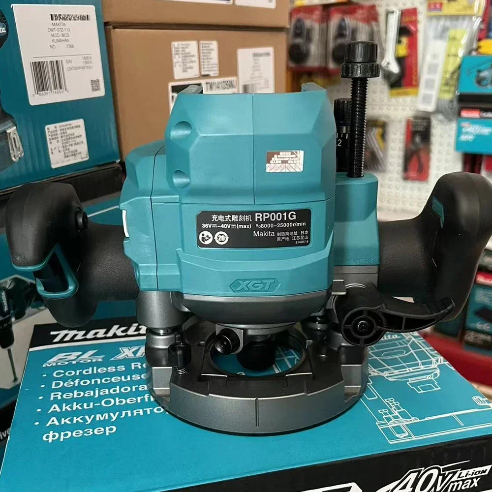 MAKITA RP001GZ Wood Router 40V Max Cordless Rechargeable Polishing Machine High Power Carpentry Specific Trimming Machine RP001G