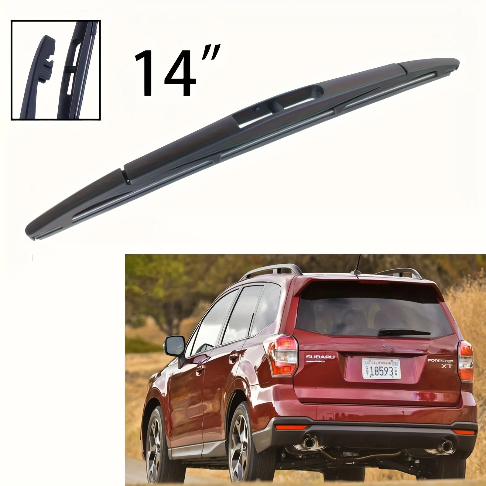 

14" Rear Wiper Blade Tailgate Window Car Rain Brush For Subaru for Forester SJ MK4 2013 - 2018