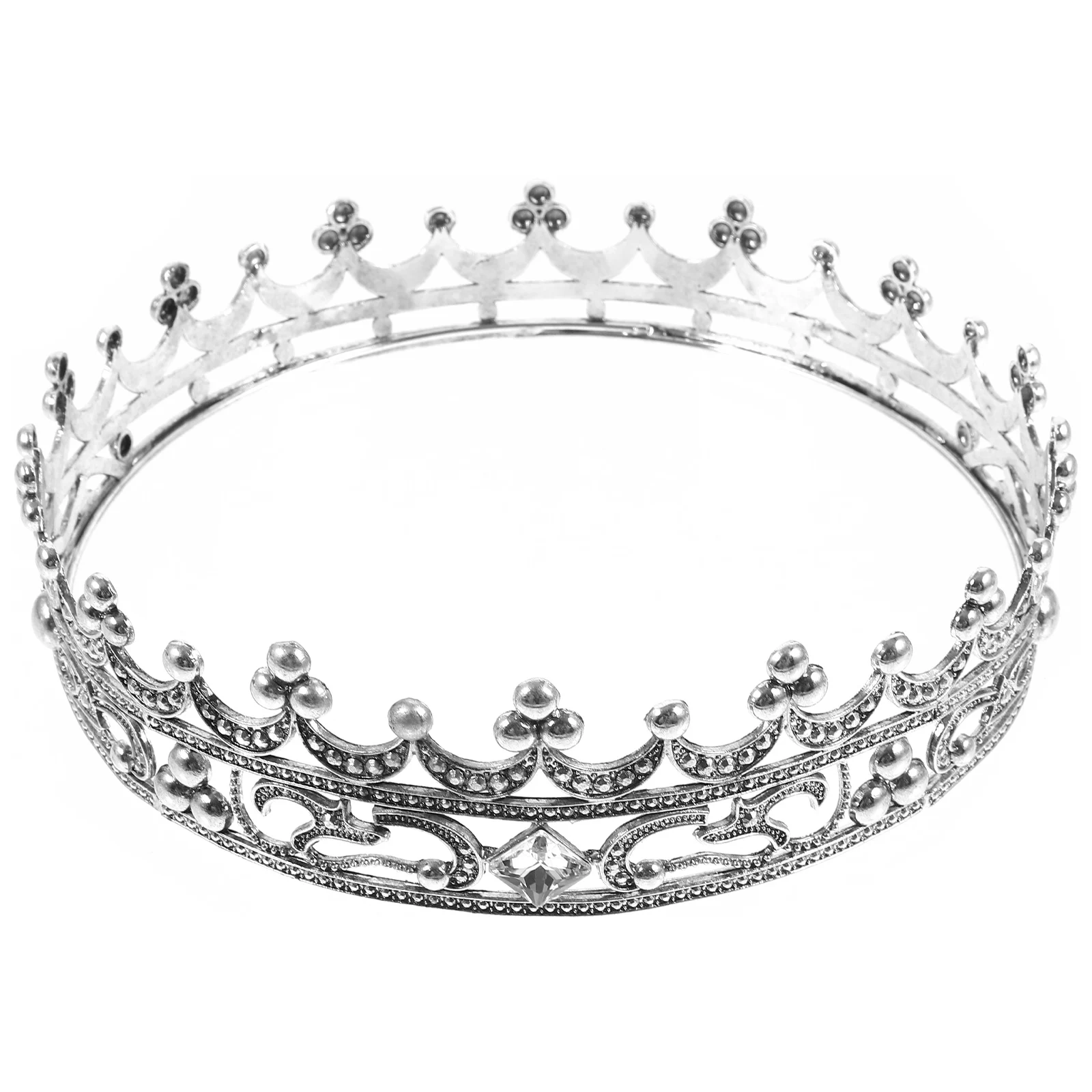 

Мужская винтажная корона, металлический головной убор со стразами, вечерние представления, корона, декор для головы, костюм на Хэллоуин, реквизит, аксессуары для выпускного вечера для мужчин