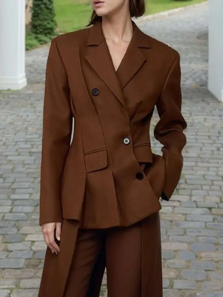 BJTZ Design Sense, Waist Reduction, Deconstruction, Suit Jacket, Women's Slimming Temperament, French High-end Feeling Explosive