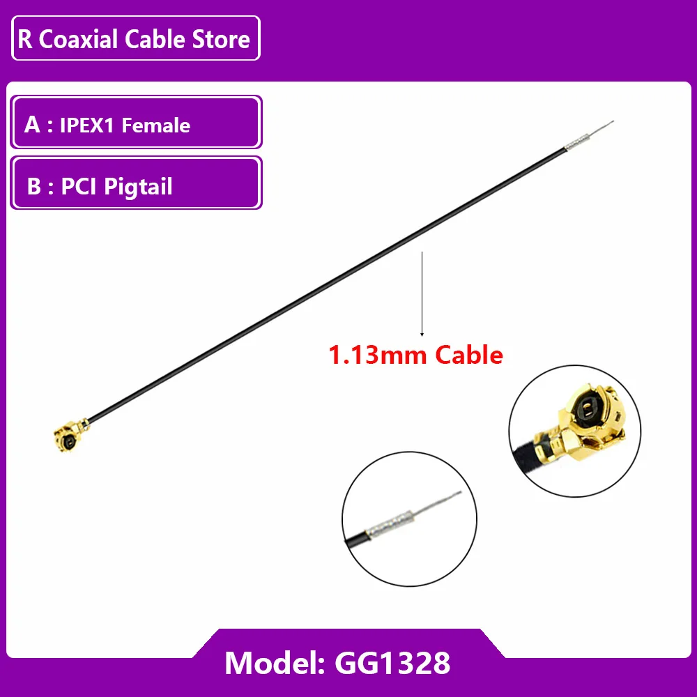 5PCS Single End IPX1 IPX1 MHF4 Female to Solder U.fl Open End Cable RF Pigtail for PCI WIFI Card Wireless Router 3G 4G Jumper