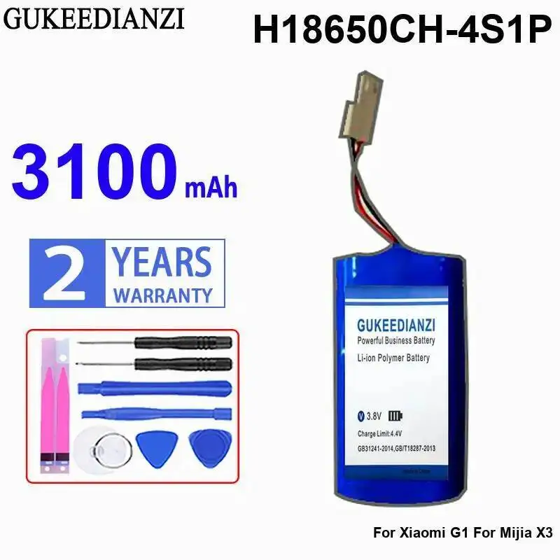 

Легкий аккумулятор для робота-пылесоса H18650CH-4S1P с длительным сроком службы для Xiaomi G1 Mijia X3 3100 мАч