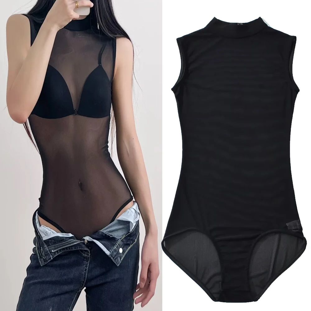 

Women's Faionable Casual Me Stand Collar Svel Overall Top High Waist ort Pants Polyester Fiber Commute Sle Spri...