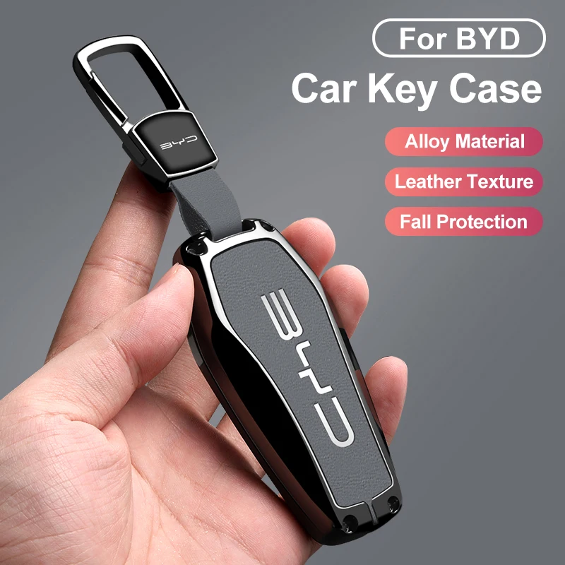 Zinc alloy car key protective cover box suitable for BYD Atto 3 Han EV Dolphin Durable Second Song Pro Tang Dm QIn PLUS MAX Yuan
