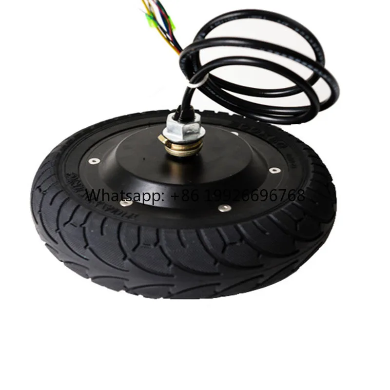 

Delivery Robot Electric Hub Motors Positionable Reversible 8 Inch 24V 36V Encdoer Brushless Servo Motor Wheel With Hollow Tire