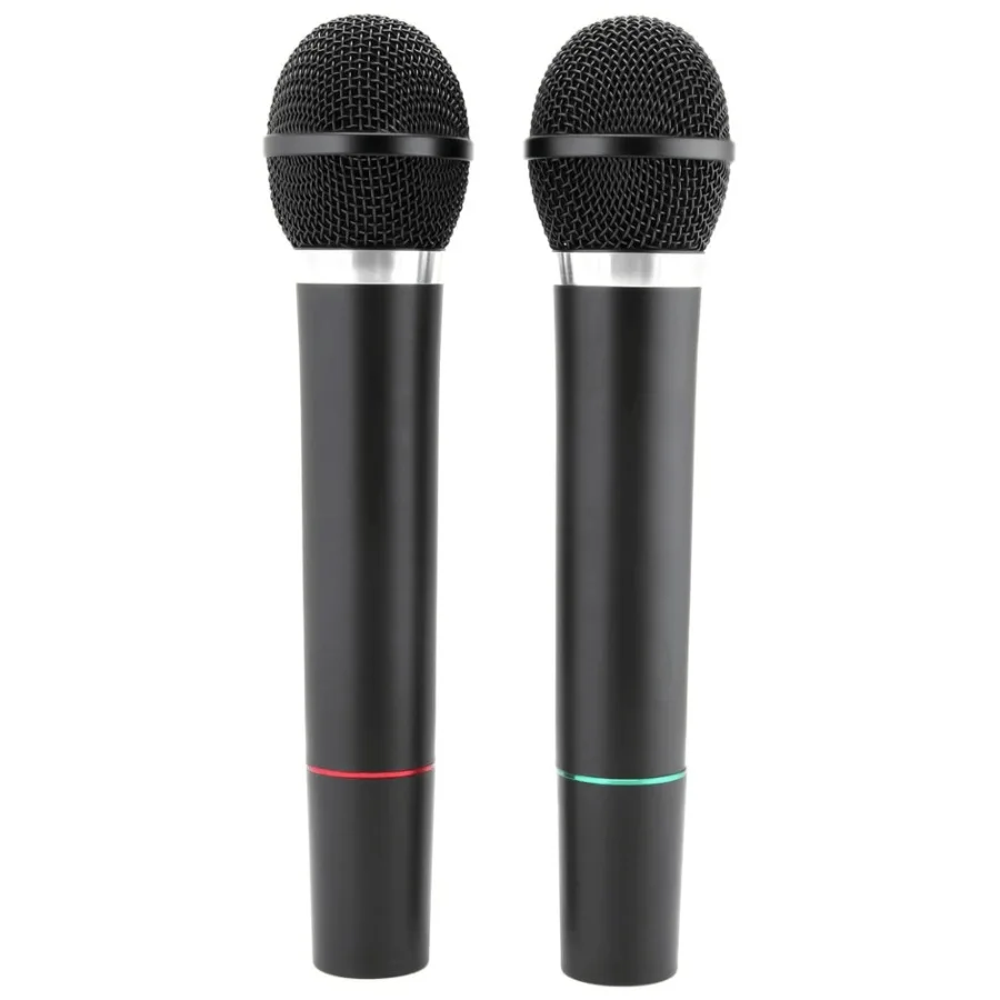 Kit de micrófono dual profesional Emerson con transmisor inalámbrico