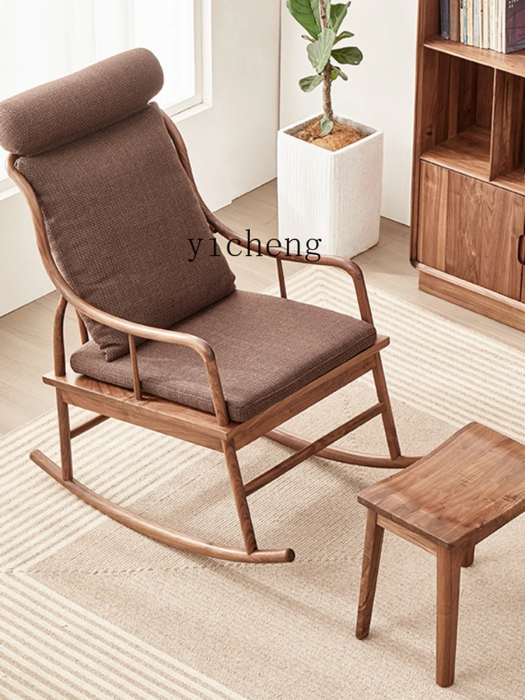 XL Solid Wood Lazy New Chinese Home Leisure Chair Nordic Couch