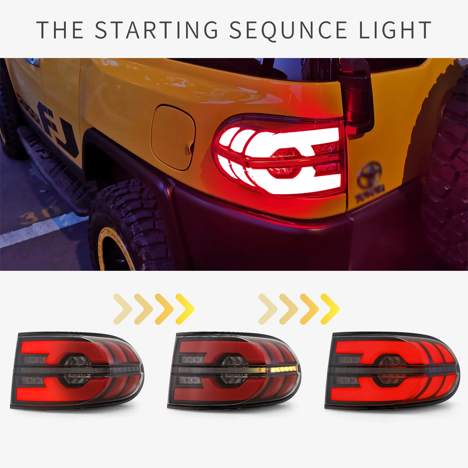 car bumper tail light for Prado Cruiser FJ taillight LED 2007~2014year car accessories Taillamp for Prado FJ rear light fog