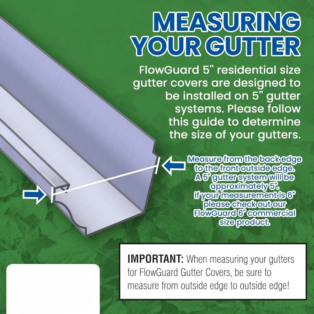 Système de couverture de gouttière haut de gamme, protections de gouttière en aluminium, 256, 5 pouces, 1020 pieds par, 50 ans