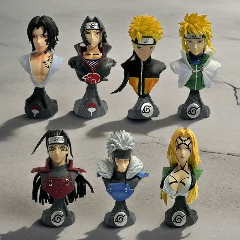 

New Naruto anime figures bust bust Hashirama Sasuke Naruto bagged desktop model wholesale