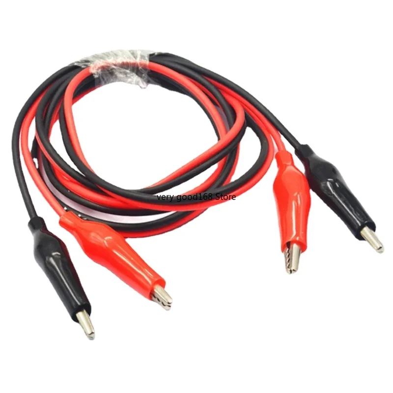 Crocodile Clip Line Banana Plug to Crocodile Clip with Line Power Supply Test Wire Connecting Line Red and Black 2 Lines 4 Clips